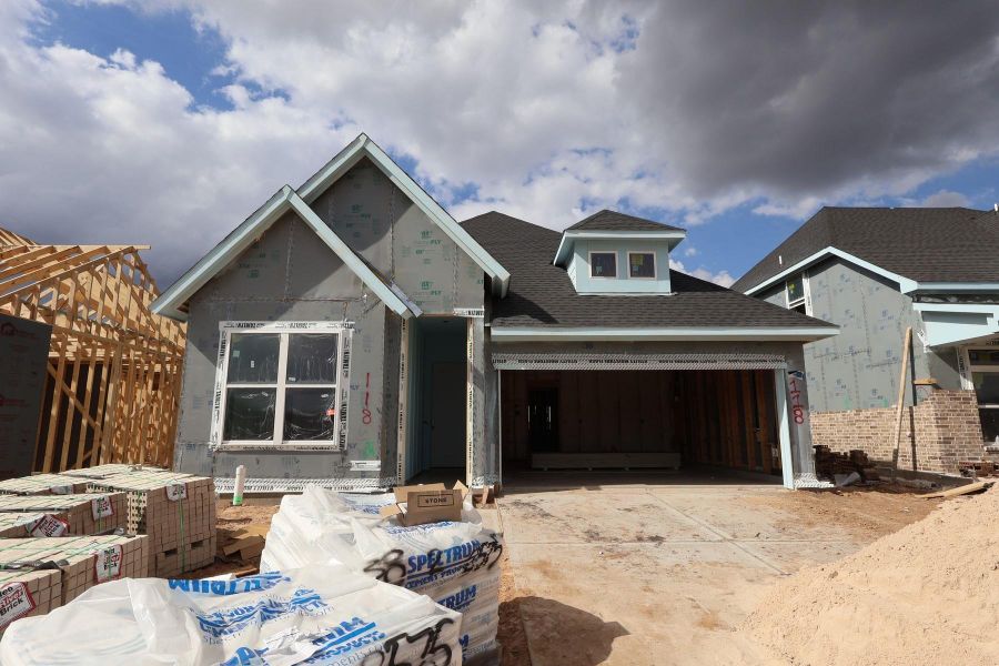 In-progress construction of a new home in Brookewater 45' Homesites, Rosenberg, TX (Image 11).