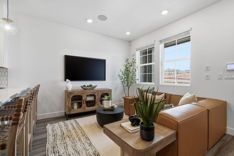 Furnished interior view inside a new home in Trailstone, Arvada (Image 8).