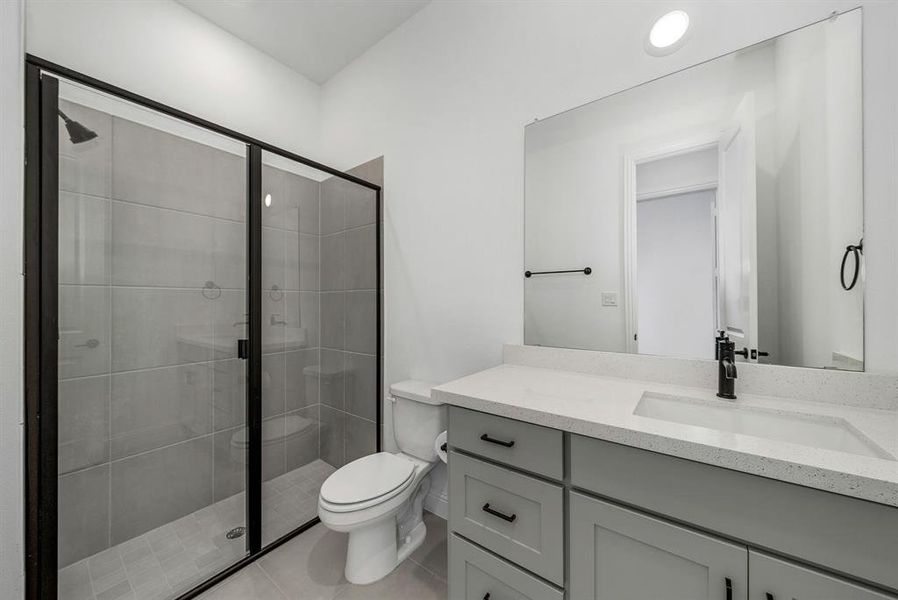 Furnished interior view inside a new home in Fields Villas - Darling Homes, Frisco (Image 14). Furnished interior view inside a new home in Fields Villas - Darling Homes, Frisco (Image 14).