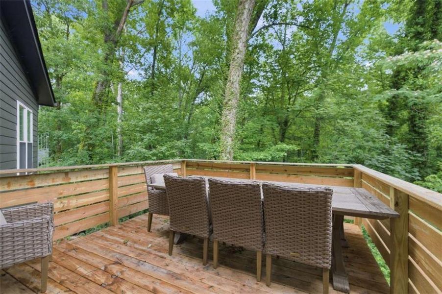 Exterior details and patio area of a home in , Atlanta (Image 31).