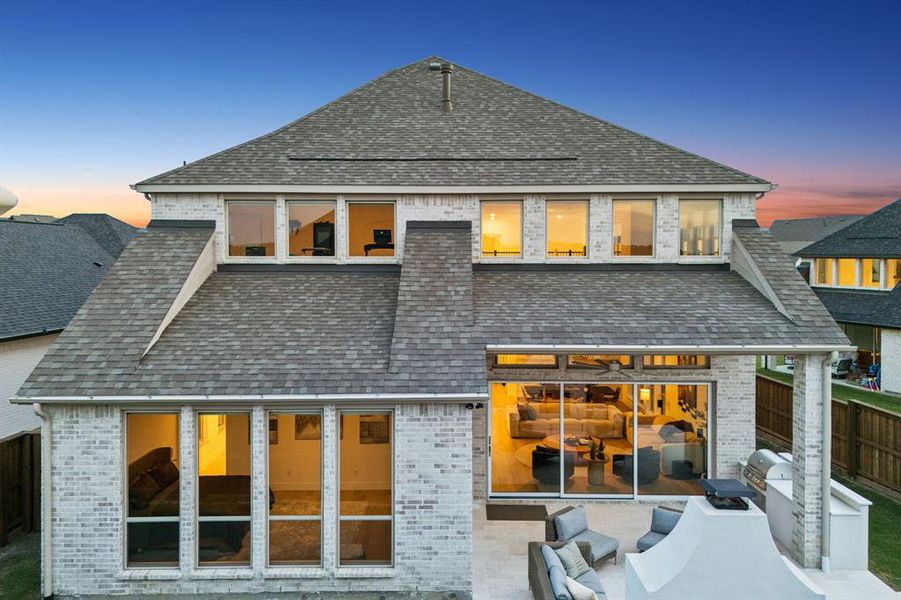 Exterior details and patio area of a home in , The Colony (Image 22).