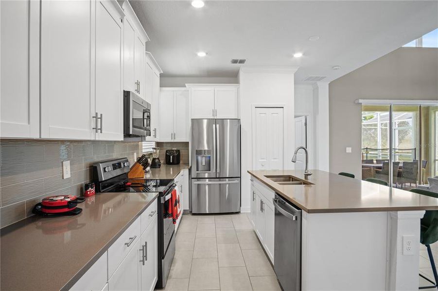 Furnished interior view inside a new home in , Davenport (Image 40).