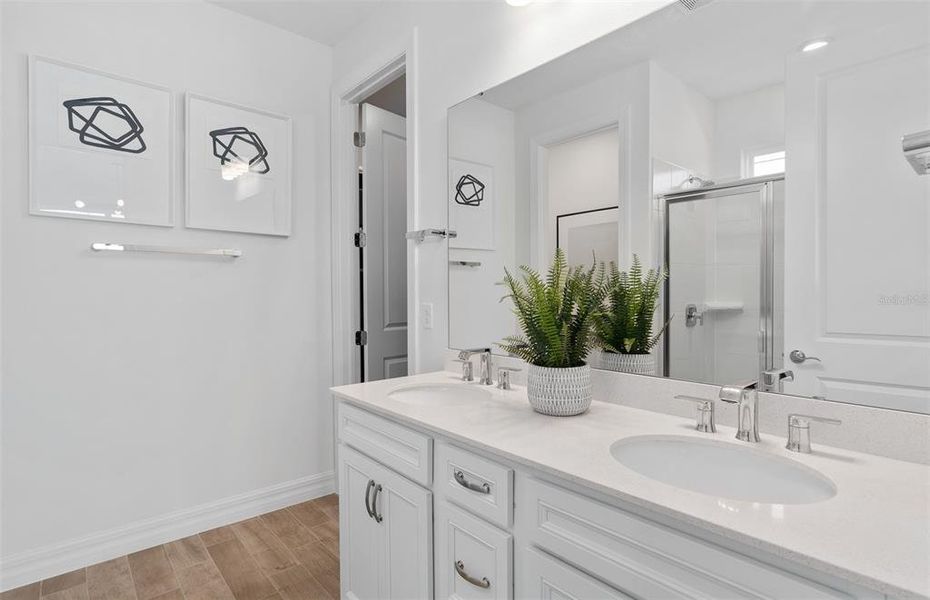Furnished interior view inside a new home in Bridgewalk, St. Cloud (Image 13).
