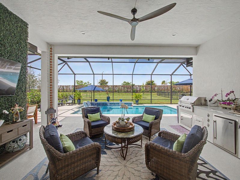 Covered Patio Summer Kitchen