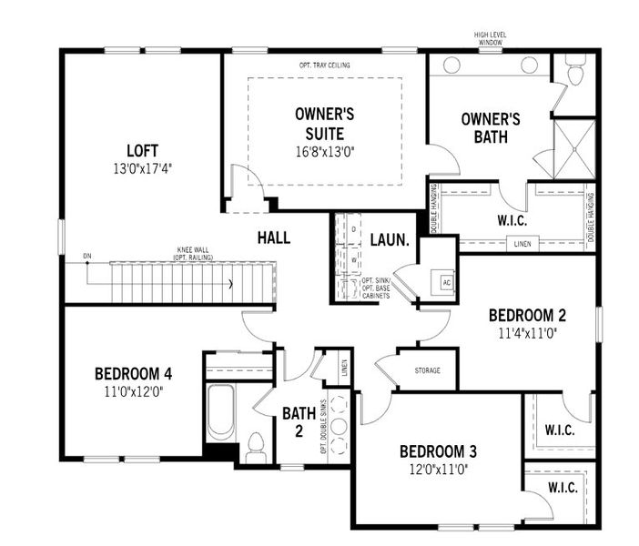 2D floor plan layout for the Magnolia by Mattamy Homes in RiverTown - Cove, St. Johns, FL (Image 4). 2D floor plan layout for the Magnolia by Mattamy Homes in RiverTown - Cove, St. Johns, FL (Image 4).