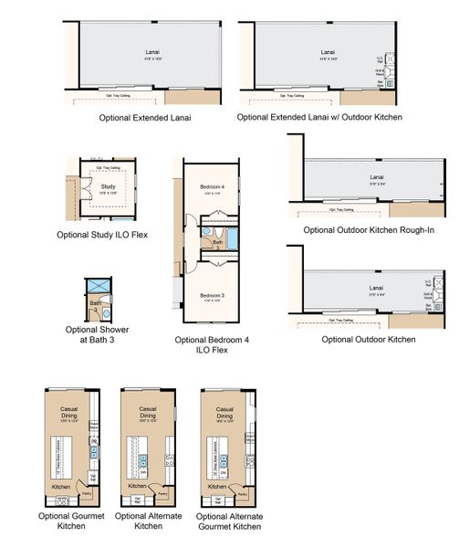 2D floor plan layout of this home in Esplanade at St. Marys, St. Marys, GA (Image 4).