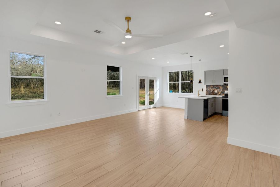 Spacious open floor plan