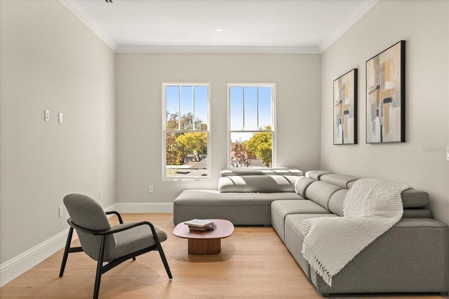 Furnished interior view inside a new home in , Orlando (Image 12).