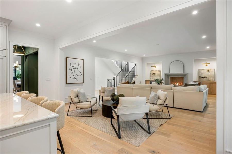 Furnished interior view inside a new home in , Atlanta (Image 15).