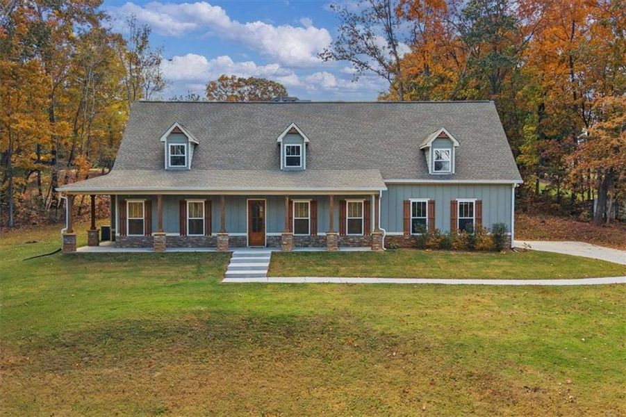 Front exterior of a new home in , Villa Rica, GA, highlighting curb appeal (Image 2).