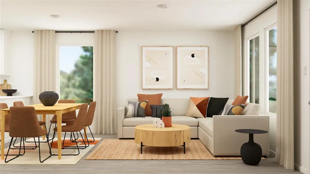 Furnished interior view inside a new home in Scotts Bend, Baytown (Image 2).