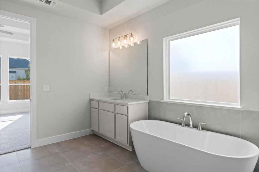 Furnished interior view inside a new home in Parmer Ranch, Georgetown (Image 12).