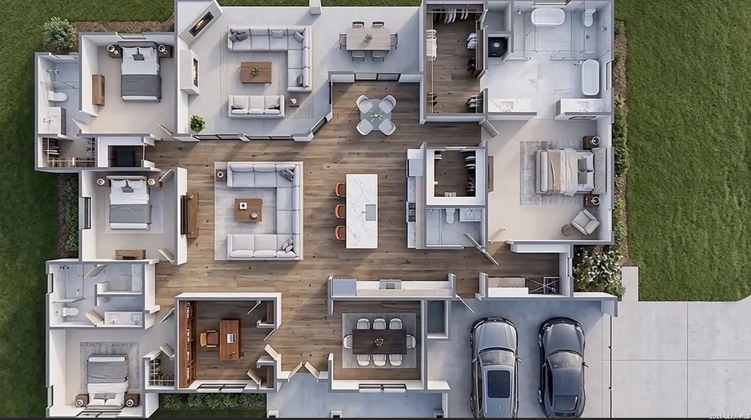 2D floor plan layout of this home in , La Vernia, TX (Image 4).