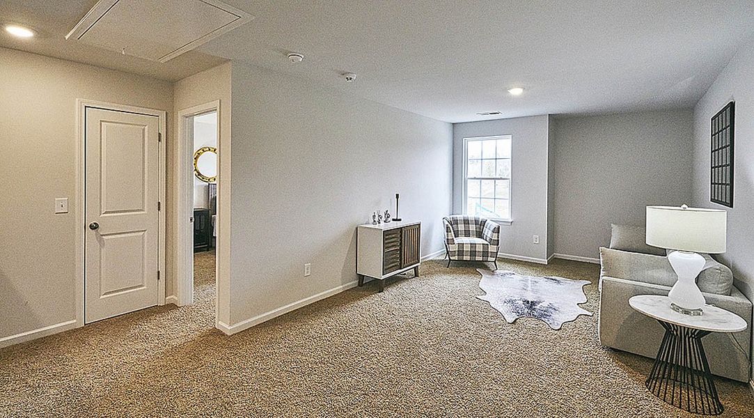 Representative furnished interior of a home built from the WILMINGTON by D.R. Horton in Cedar Oaks, Greensboro (Image 28). Representative furnished interior of a home built from the WILMINGTON by D.R. Horton in Cedar Oaks, Greensboro (Image 28).