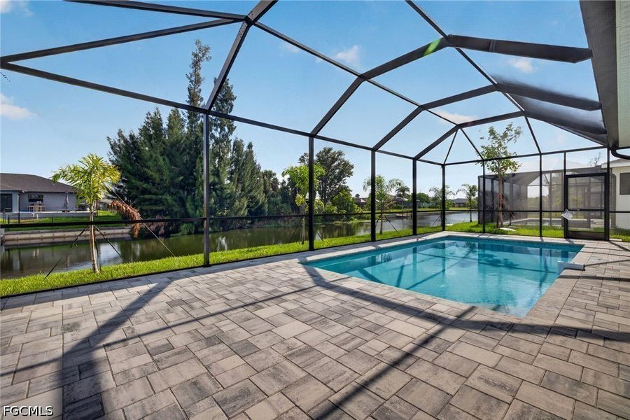 Exterior details and patio area of a home in Cape Coral, Cape Coral (Image 20). Exterior details and patio area of a home in Cape Coral, Cape Coral (Image 20).