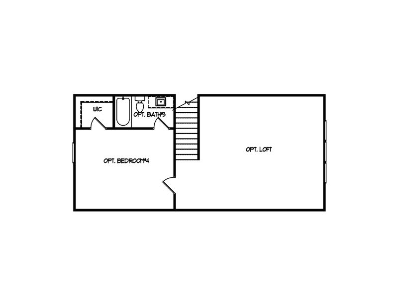 2D floor plan layout for the The Serenity by My Home Communities in Red Bird Manor, Jefferson, GA (Image 9). 2D floor plan layout for the The Serenity by My Home Communities in Red Bird Manor, Jefferson, GA (Image 9).
