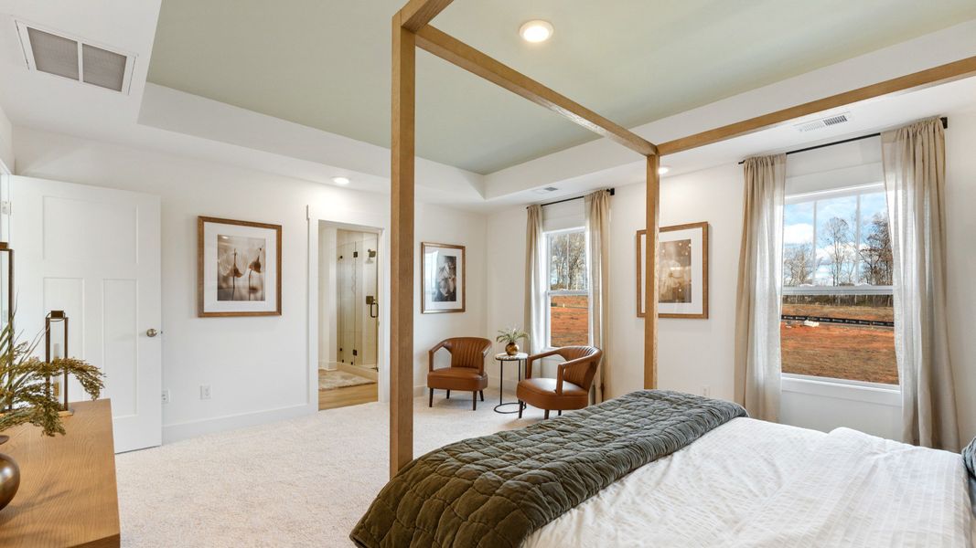 Primary Suite of The Drayton Design by DRB Homes