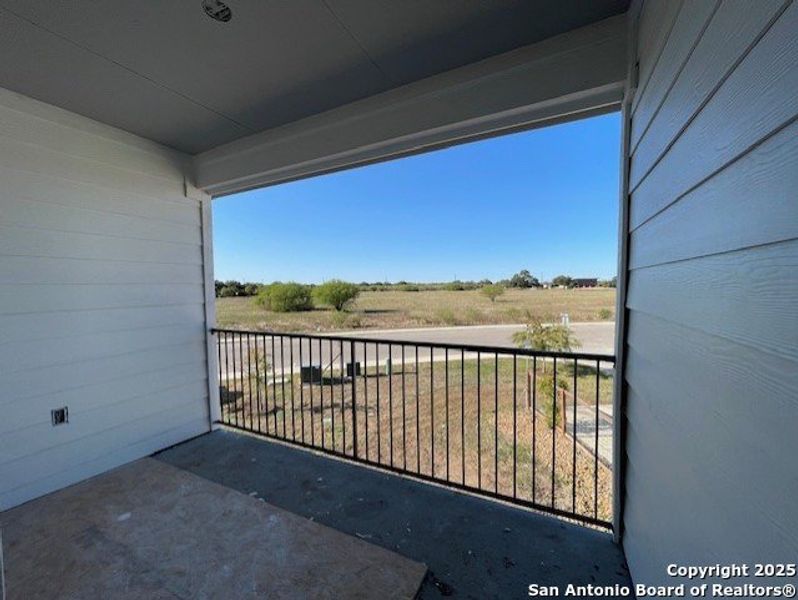 Exterior details and patio area of a home in The Crossvine – Garden Homes, Schertz (Image 14).