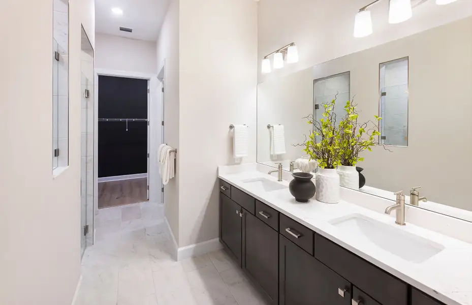 Representative furnished interior of a home built from the Mystique by DiVosta in Emerson Oaks, Vero Beach (Image 4).