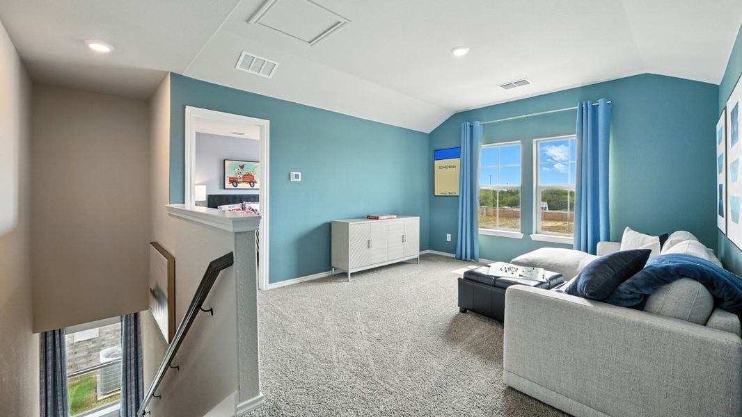 Furnished interior view inside a new home in Monarch at the Meadows, Ponder (Image 31).