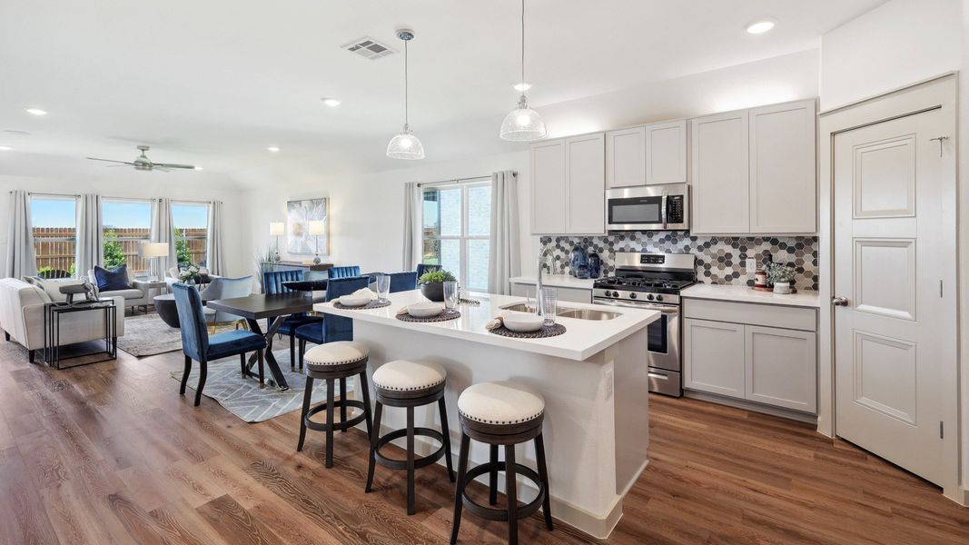 Representative furnished interior of a home built from the Kimbell by DRB Homes in Morningside, Josephine (Image 5).