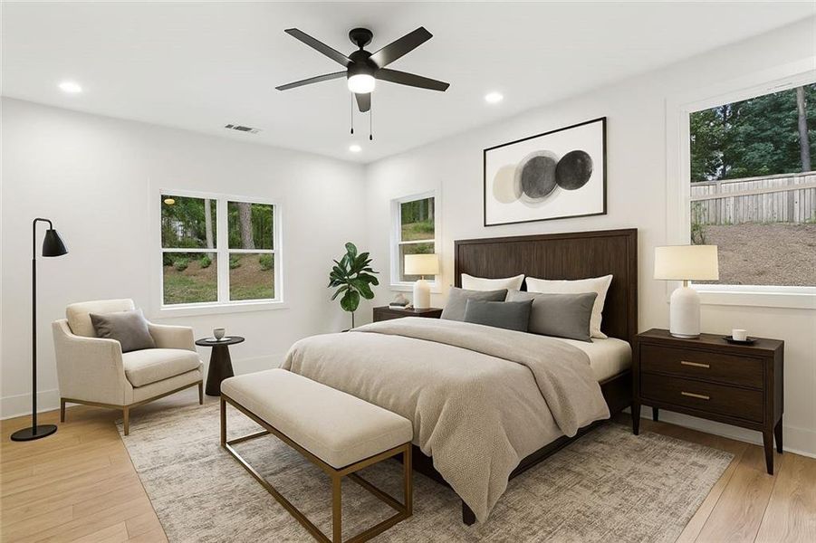 Furnished interior view inside a new home in , College Park (Image 6).