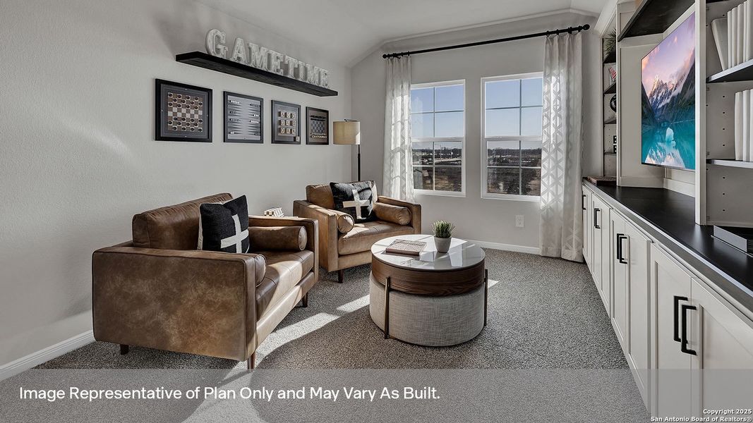Furnished interior view inside a new home in Whisper South, San Marcos (Image 3).
