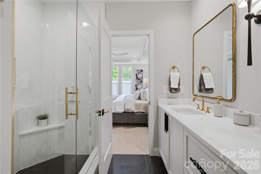 Furnished interior view inside a new home in , Charlotte (Image 34).