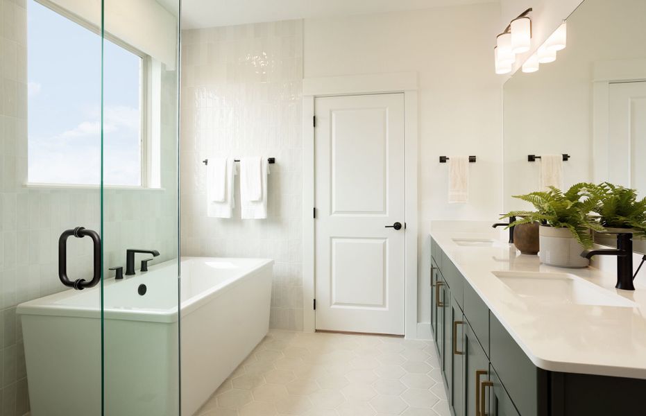 Representative furnished interior of a home built from the Hamilton by Pulte Homes in Sunfield, Mustang Ridge (Image 19).