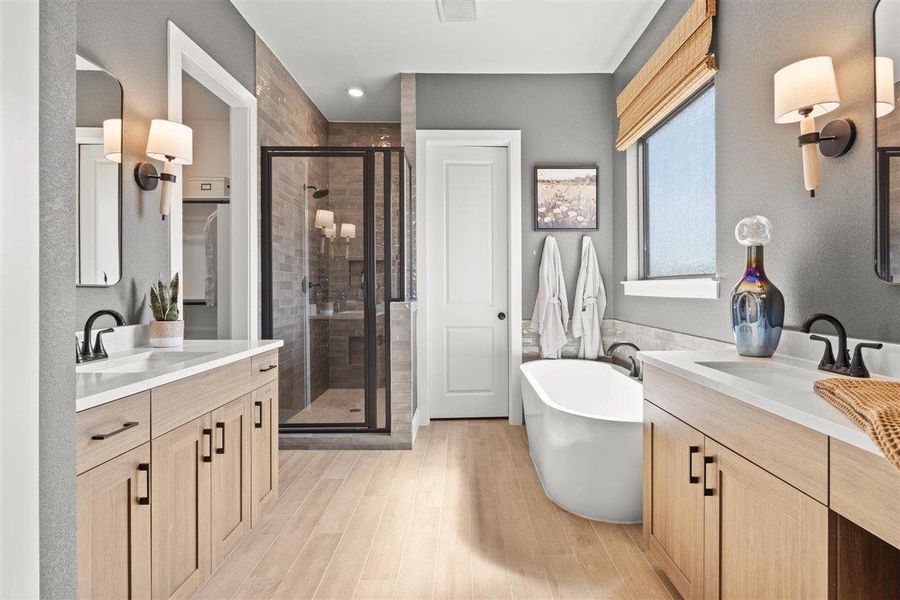 Furnished interior view inside a new home in Sweetwater, Austin (Image 15).