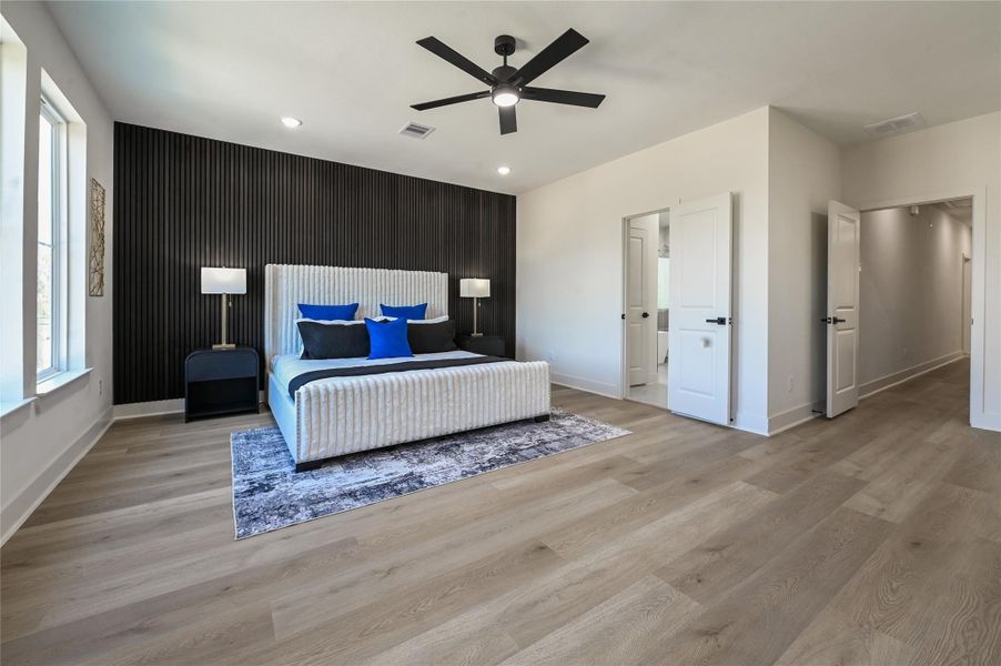 Furnished interior view inside a new home in , Houston (Image 5).