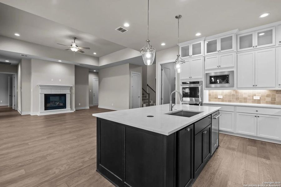 Furnished interior view inside a new home in Esperanza - 80' & 90', Boerne (Image 8).