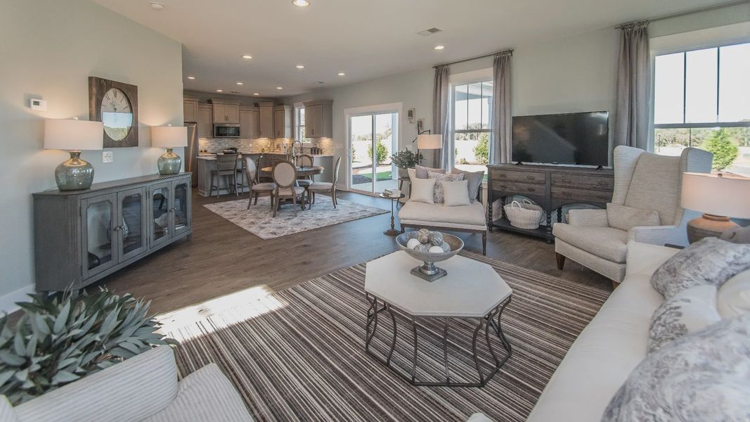 Family Room of The Cameron Design by DRB Homes