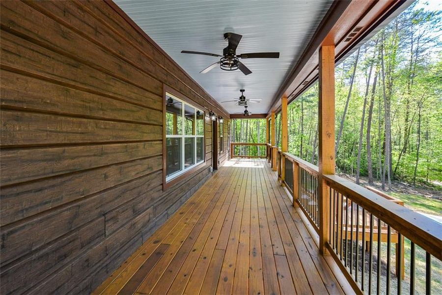 Exterior details and patio area of a home in , Ellijay (Image 19).