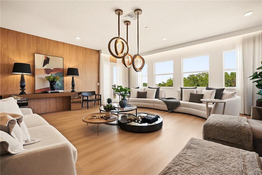 Furnished interior view inside a new home in Avalon Ridge, Winter Garden (Image 36).