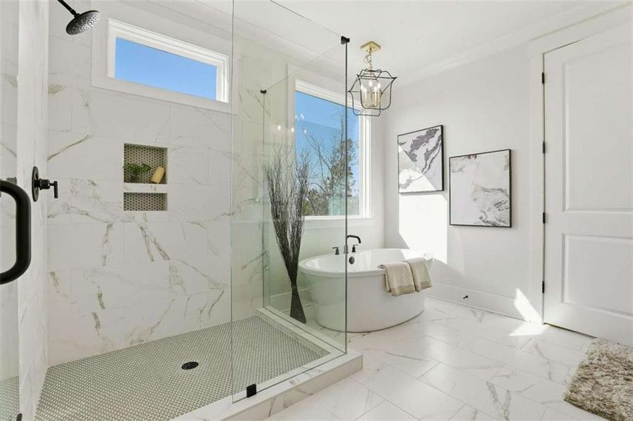 Furnished interior view inside a new home in , Newnan (Image 48).