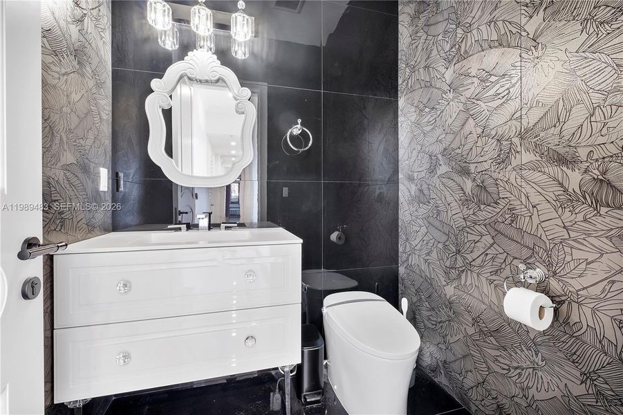 Furnished interior view inside a new home in , Surfside (Image 14).