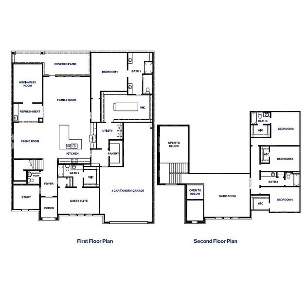 2D floor plan layout for the E60F by D.R. Horton in Riverside Estates, Baytown, TX (Image 3). 2D floor plan layout for the E60F by D.R. Horton in Riverside Estates, Baytown, TX (Image 3).