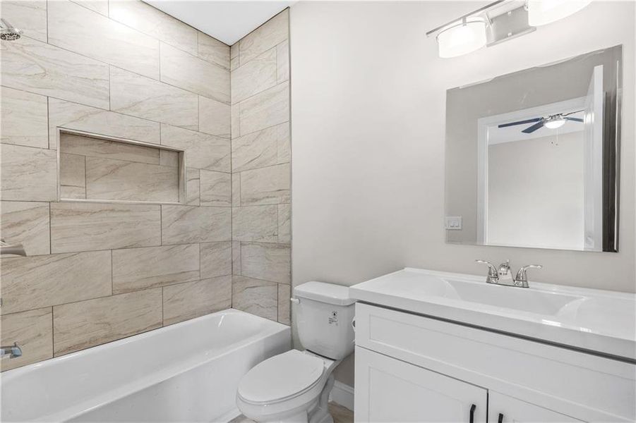 Furnished interior view inside a new home in , Atlanta (Image 29).