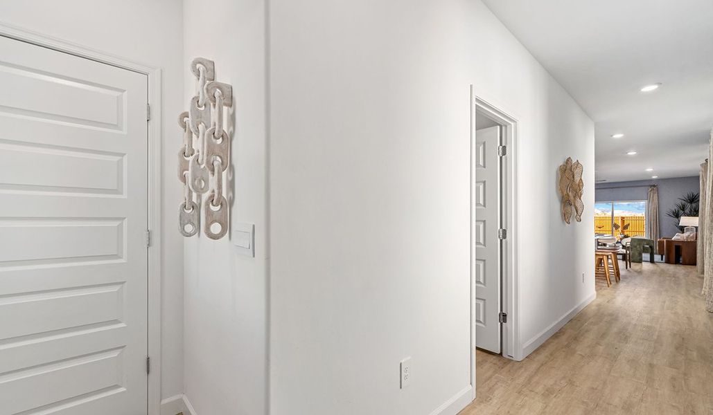 Representative furnished interior of a home built from the Carolina by D.R. Horton in Redford Estates, Tucson (Image 6).