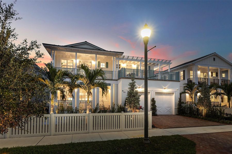 Front exterior of a new home in , Delray Beach, FL, highlighting curb appeal (Image 2). Front exterior of a new home in , Delray Beach, FL, highlighting curb appeal (Image 2).