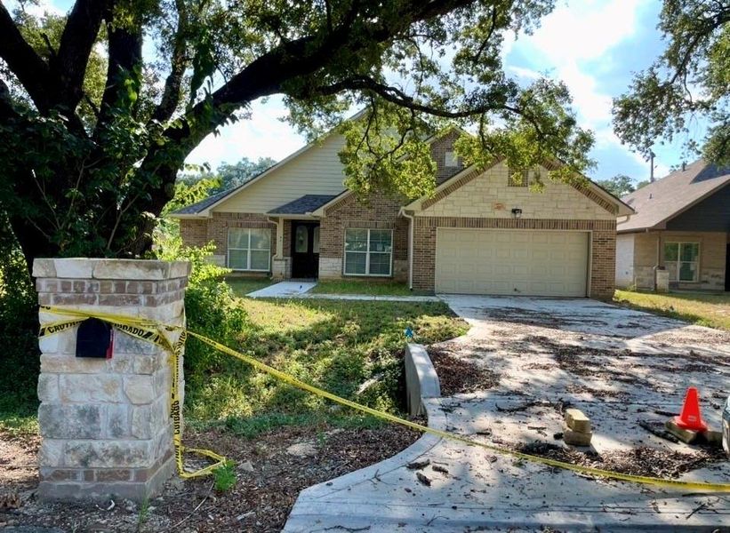 Home is near completing construction.