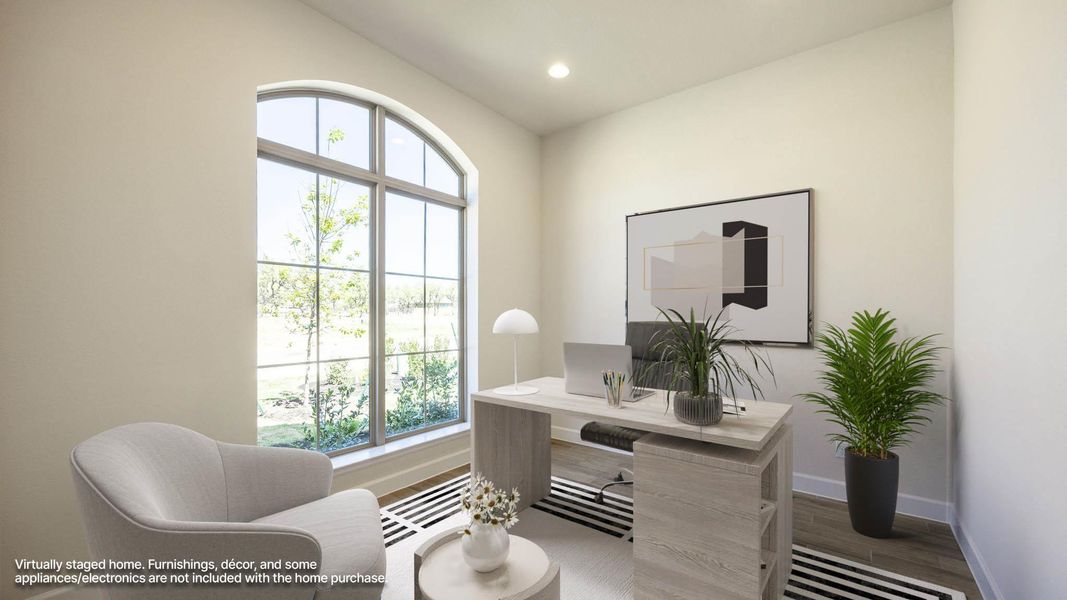 Furnished interior view inside a new home in Parmer Ranch, Georgetown (Image 5).