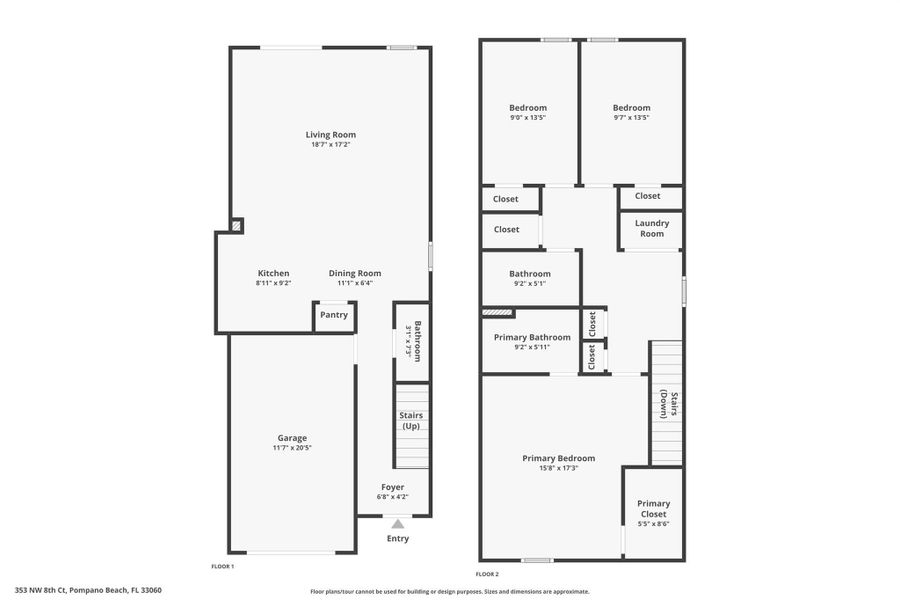 2D floor plan layout of this home in , Pompano Beach, FL (Image 4). 2D floor plan layout of this home in , Pompano Beach, FL (Image 4).