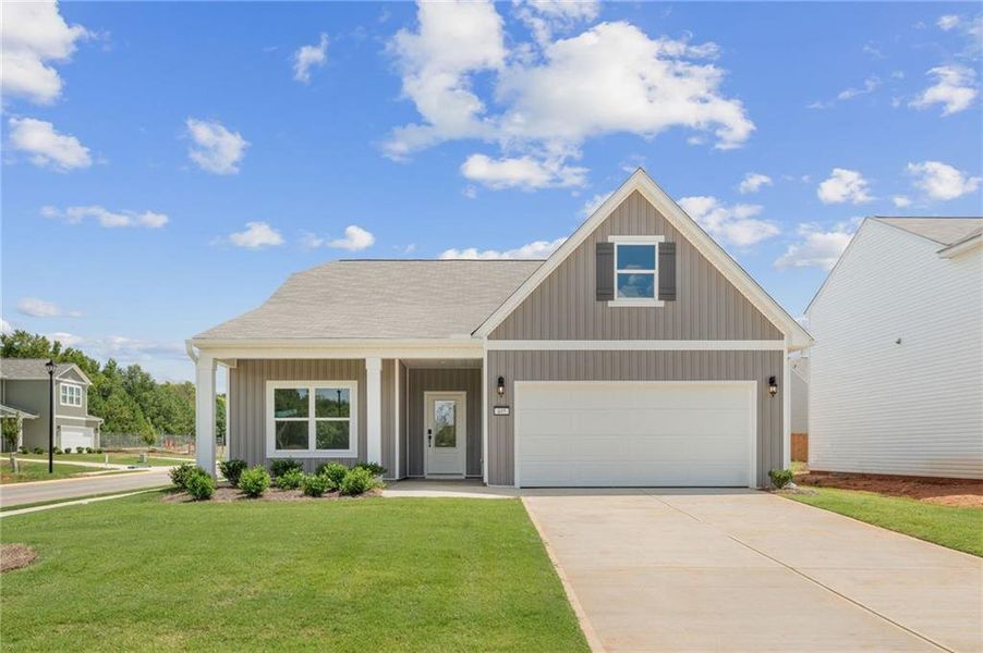 Front exterior of a new home in , Rockmart, GA, highlighting curb appeal (Image 1). Front exterior of a new home in , Rockmart, GA, highlighting curb appeal (Image 1).