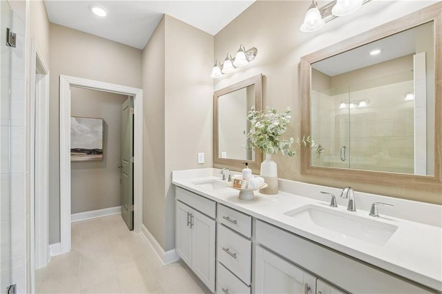 Furnished interior view inside a new home in Palisades, Cumming (Image 17). Furnished interior view inside a new home in Palisades, Cumming (Image 17).