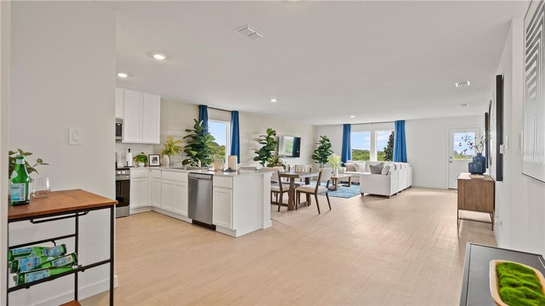 Furnished interior view inside a new home in Crosswinds, Haines City (Image 4).