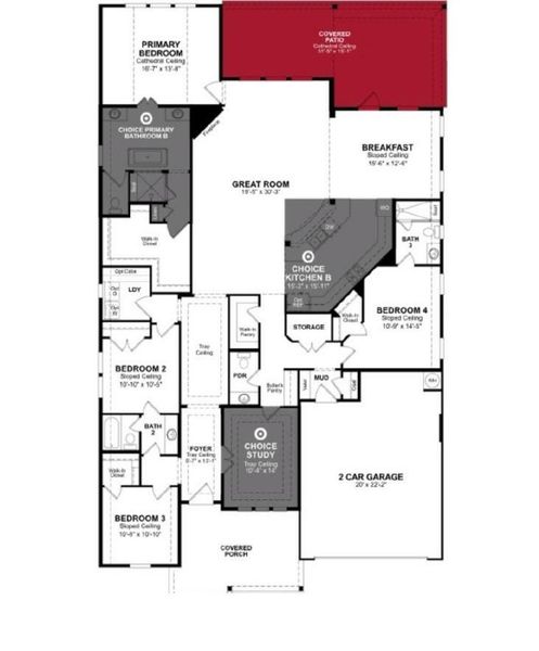 2D floor plan layout of this home in Valencia, Manvel, TX (Image 5).