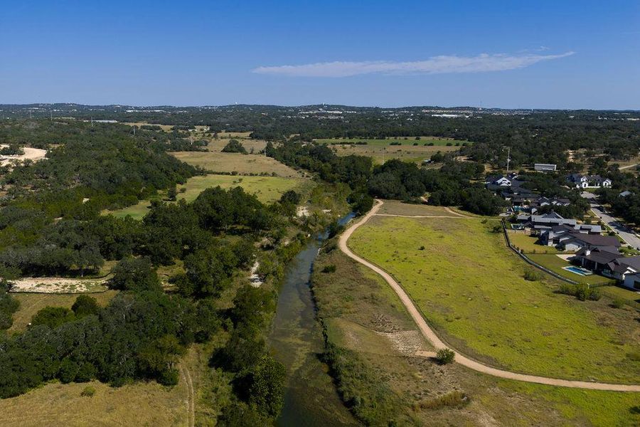 Trails throughout the neighborhood and along Onion Creek