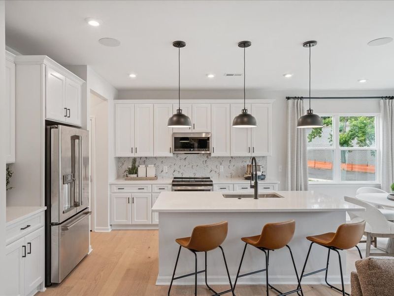 Representative furnished interior of a home built from the Mayes by Tri Pointe Homes in Millstone, Cramerton (Image 7). Representative furnished interior of a home built from the Mayes by Tri Pointe Homes in Millstone, Cramerton (Image 7).
